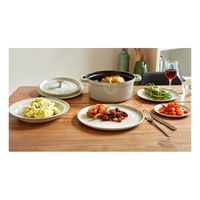 Cocotte en fonte ronde 24cm truffe blanche - Visuel 2
